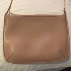 Nude Leather Ted Baker Crossbody Bag